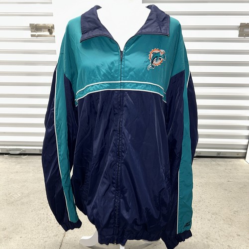 【古着】NFL Miami Dolphins ジャケット M 古着 90s NFL Miami Dolphins ドルフィンズ ナイロン ジャケット