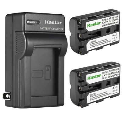 Kastar NP-FM500H Battery + Charger For Sony A700 A900 A550 A450 A99 A65 A77 A58