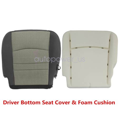 Fits 2009-2012 Dodge Ram 1500 2500 3500 Driver Bottom Seat Cover & Foam Cushion