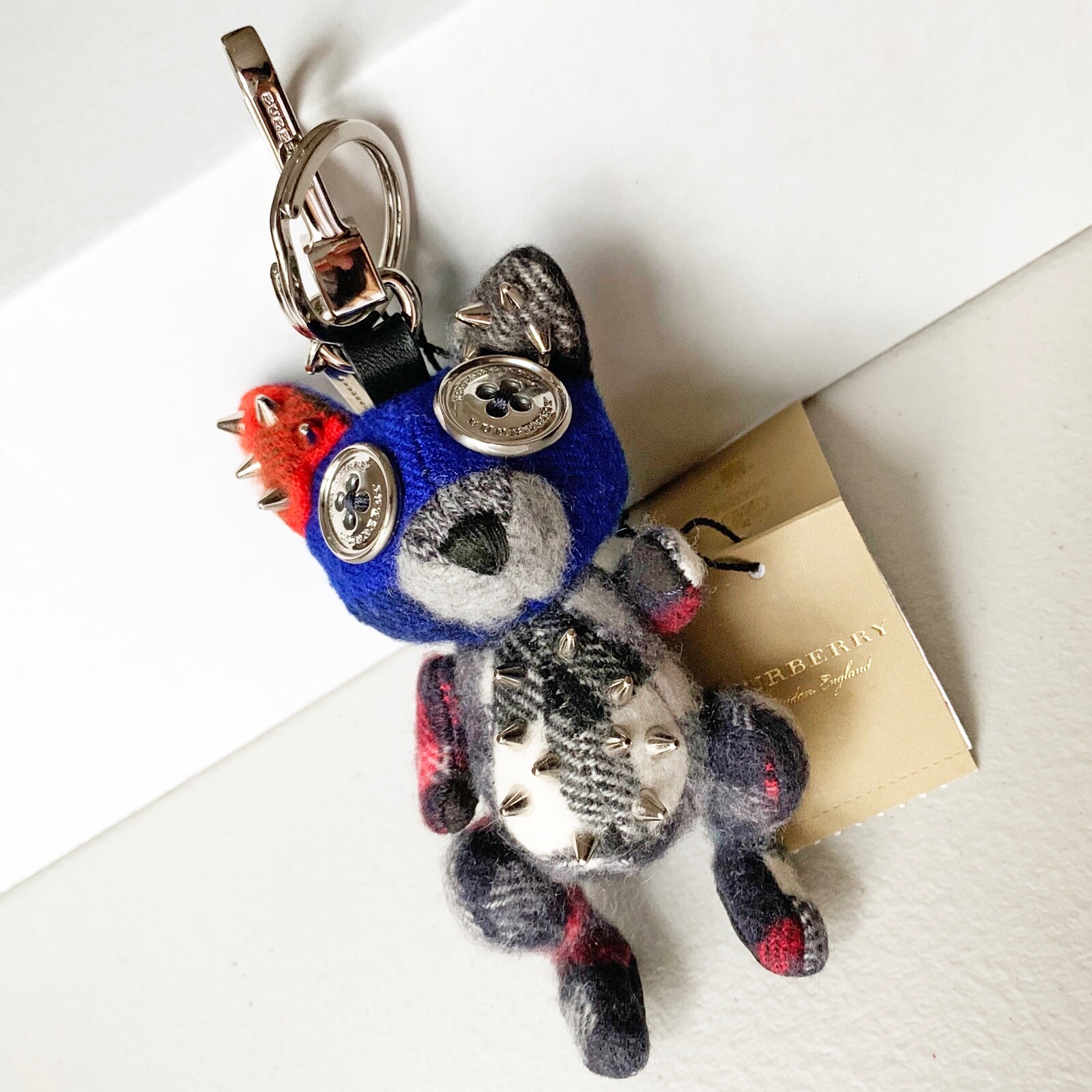 小物 BURBERRY FROG CHARM Burberry Doris The Frog Studded Bag Charm Stuffed Animal Key