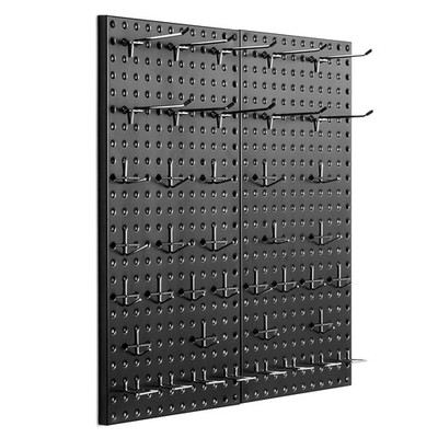 24x12" Metal Pegboard Panels 2/4PCS Wall Organizer with Hooks for Garage Tool St