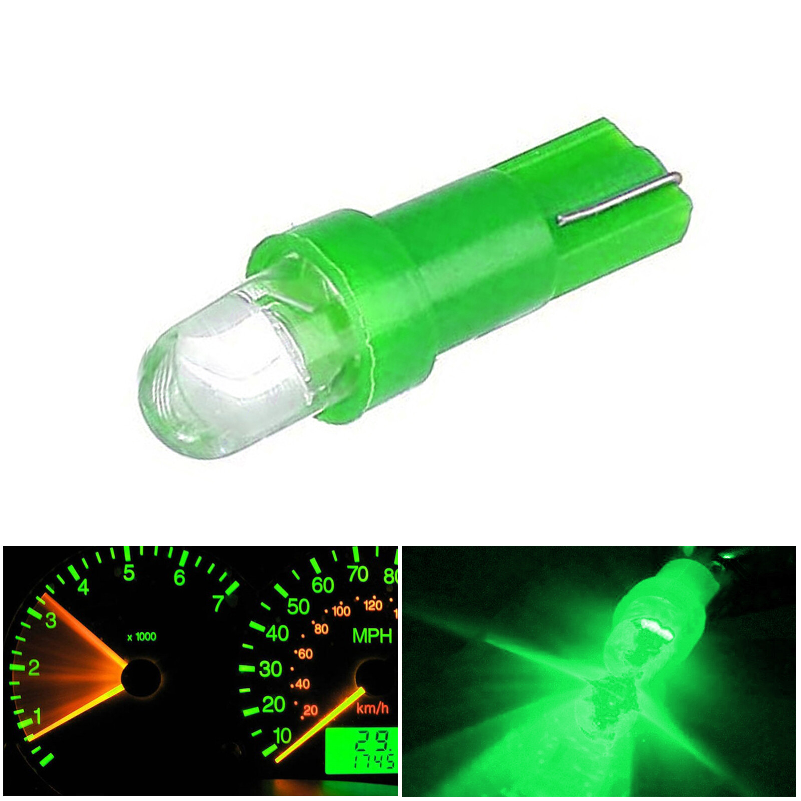 5-20PCS Projector Head 37 73 74 79 T5 Gauge Cluster Background Lighting LED Bulb