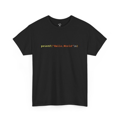 Hello World Programmer T-Shirt, Funny Coding Graphic Tee for Developers