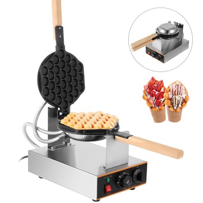 Elektrisch Ei Kuchen Eierwaffel Egg Waffle Edelstahl Puff Bubble Baker 220V