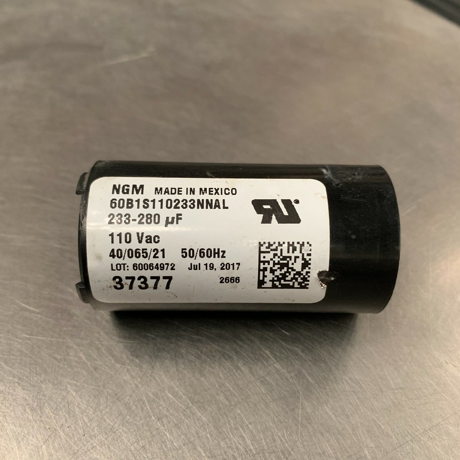 Washer Capacitor 233-280 MFD 4PIN / uf Speed Queen
