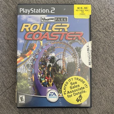 Theme Park Roller Coaster Sony Playstation 2 PS2 No Manual