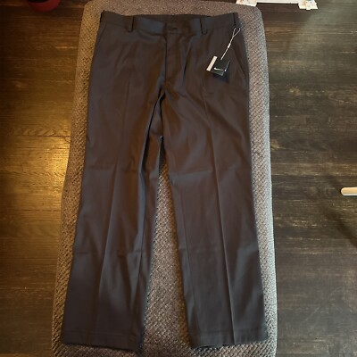 Nike Golf Dri Fit Pants Mens 36X30 Black 472532-010 Slash Pockets