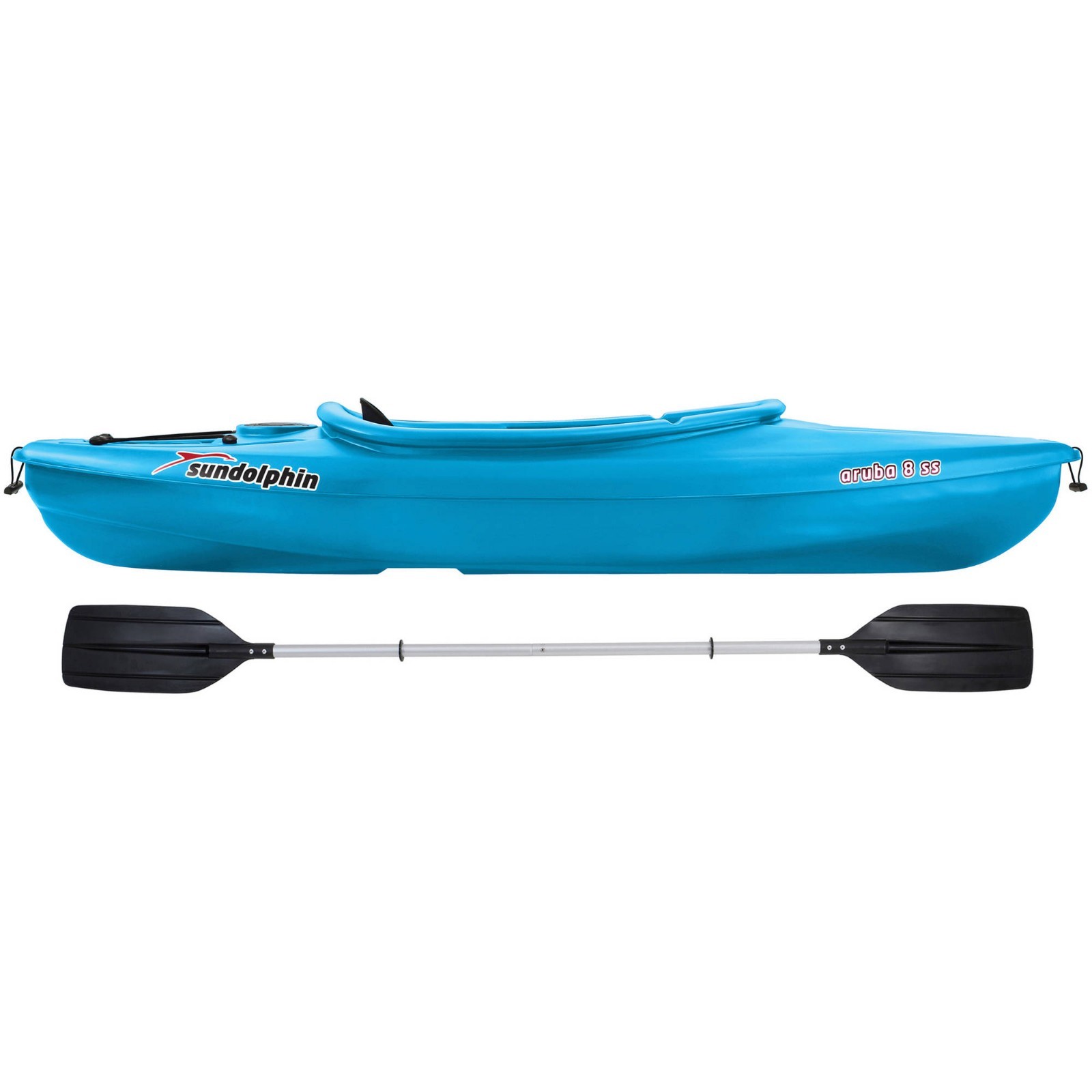 Sun Dolphin Aruba 8' SS Sit-In Kayak, Paddle Included Free Shipping