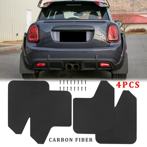 For Mini Cooper R55 R56 JCW Carbon 4PC Mud Flaps Splash Guards