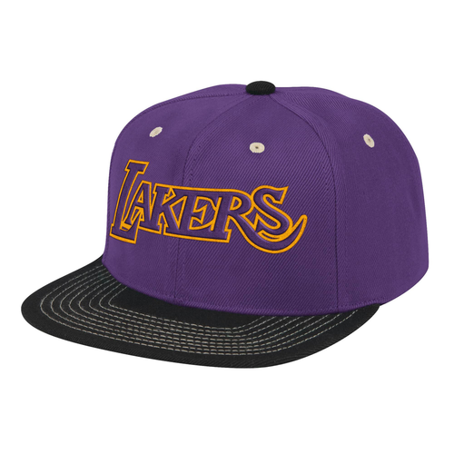 Контрастная строчка Mitchell & Ness Purple/Black NBA Los Angeles Lakers HWC