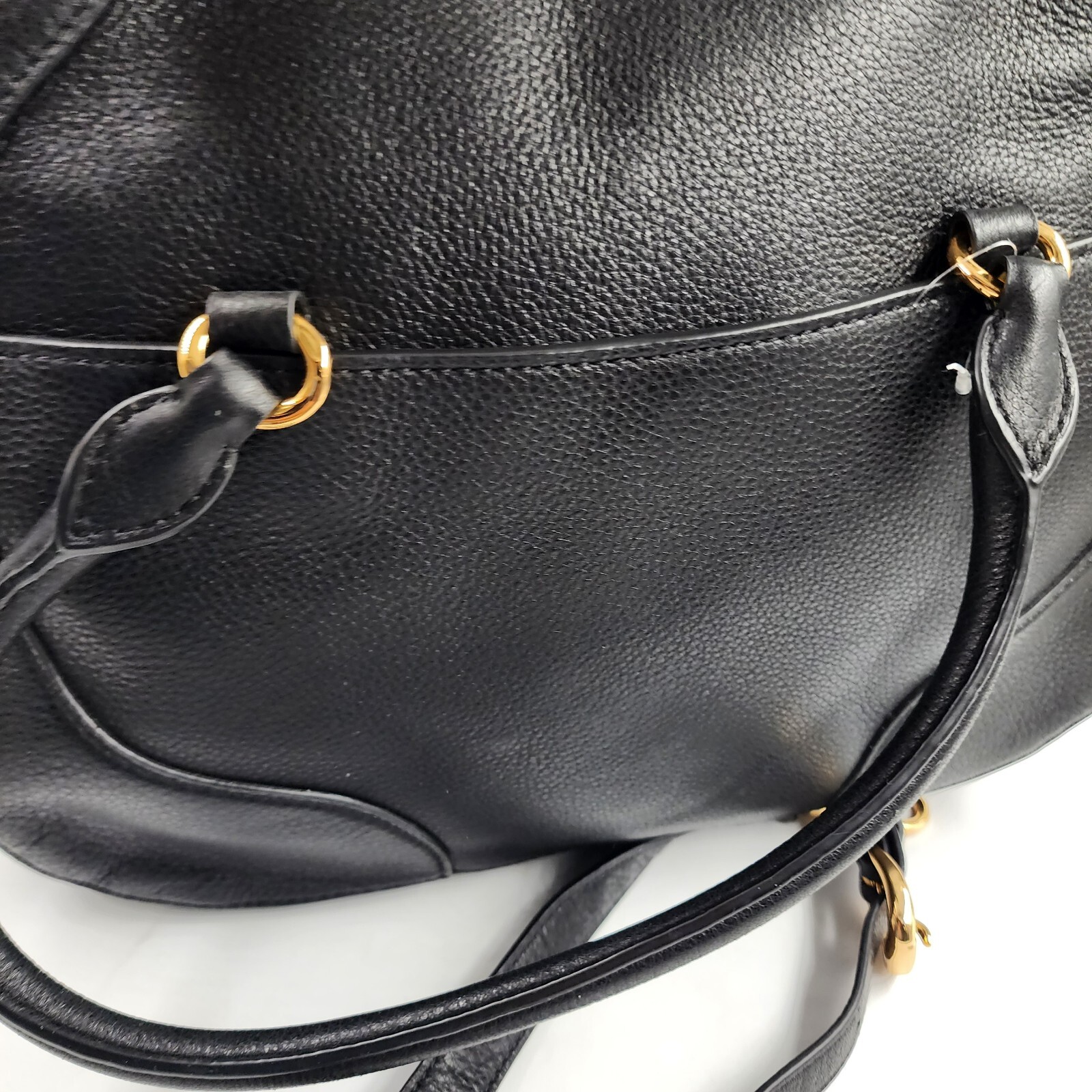 Lauren Ralph Lauren Stonegate Leather Satchel Women's Black Zip Top Closure - Picture 19 of 23