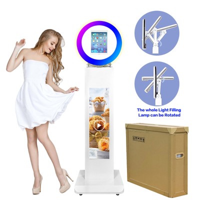 Universal Floor Deluxe Edition iPad Photo Booth w/Digital LCD Screen for Party
