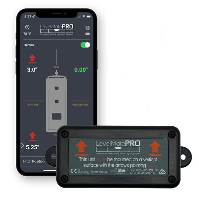 LogicBlue Technology LevelMatePRO Wireless Vehicle RV Leveling System - Paten...