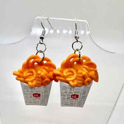Food Earrings - Curly Fries Earrings - Jack In The Box - Mine Brands Foodie 2