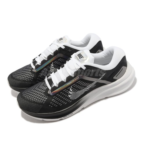 Женские кроссовки Nike Wmns Air Zoom Structure 24 PRM Black Zebra с переливчатой поверхностью DX9626-001