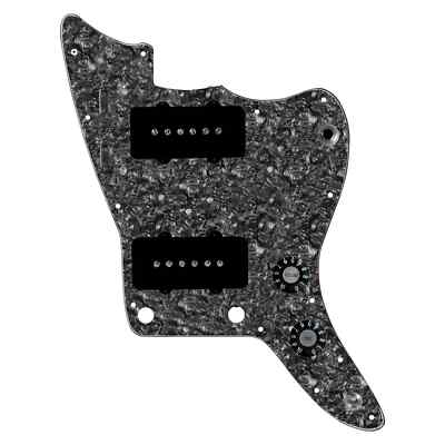 920D Custom Jazzmaster Grit Loaded Pickups / guard Black on Black Pearl