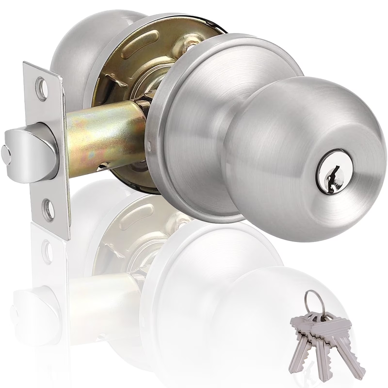 ZOUYUE Door Knob,Keyed Entry Door Knob with Lock, Interior and...