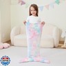 Viviland Kids Mermaid Tail Blanket - Mermaid Tail Blankets Glow in The Dark - Flannel Mermaid Blanket Gifts for Girls - Luminous Unicorn Super Soft Tie Dye Girls - Multicolor Jellyfish 17