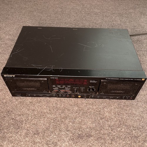 Vtg 1990s Classic Sony TC-WR87ES Dual Auto Reverse Cassette Deck HX-PRO