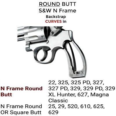 Smith Wesson 22,25,29,325,327,329,520,610,625,627,629,Magna Classic Target Grip