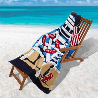 Izod Lifeguard Chair Beach Towel - Beach Towel