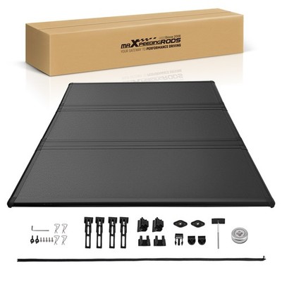 3-Fold Bed Cover Hard for Chevrolet S10/GMC S15 6' 1982-1993 With LED Lamp