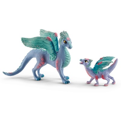 Schleich: Bayala - Blossom Dragon Mother & Child, 2 Figurines, Collectible, Kids