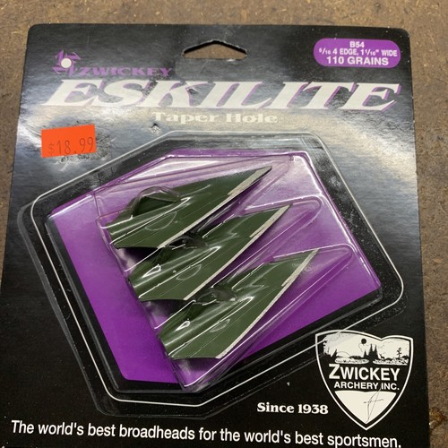ZWICKEY Archery B54 ESKILITE 5/16 Glue On 110 Grain 4 Blade 