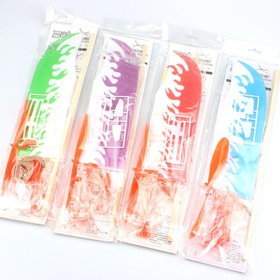 Rubber Power Airplane Models Plane Toys Set Handmade Wood Glider Random Color