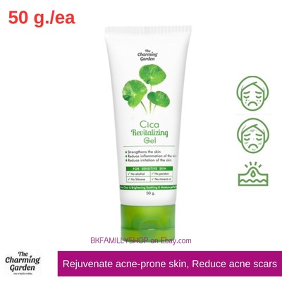 Cica Revitalizing Gel The Charming Garden Rejuvenate Acne Scars Skin 50g.