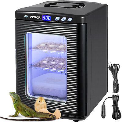 VEVOR 25L Black Reptile Egg Incubator 2-60°C Scientific Hatcher Led Display