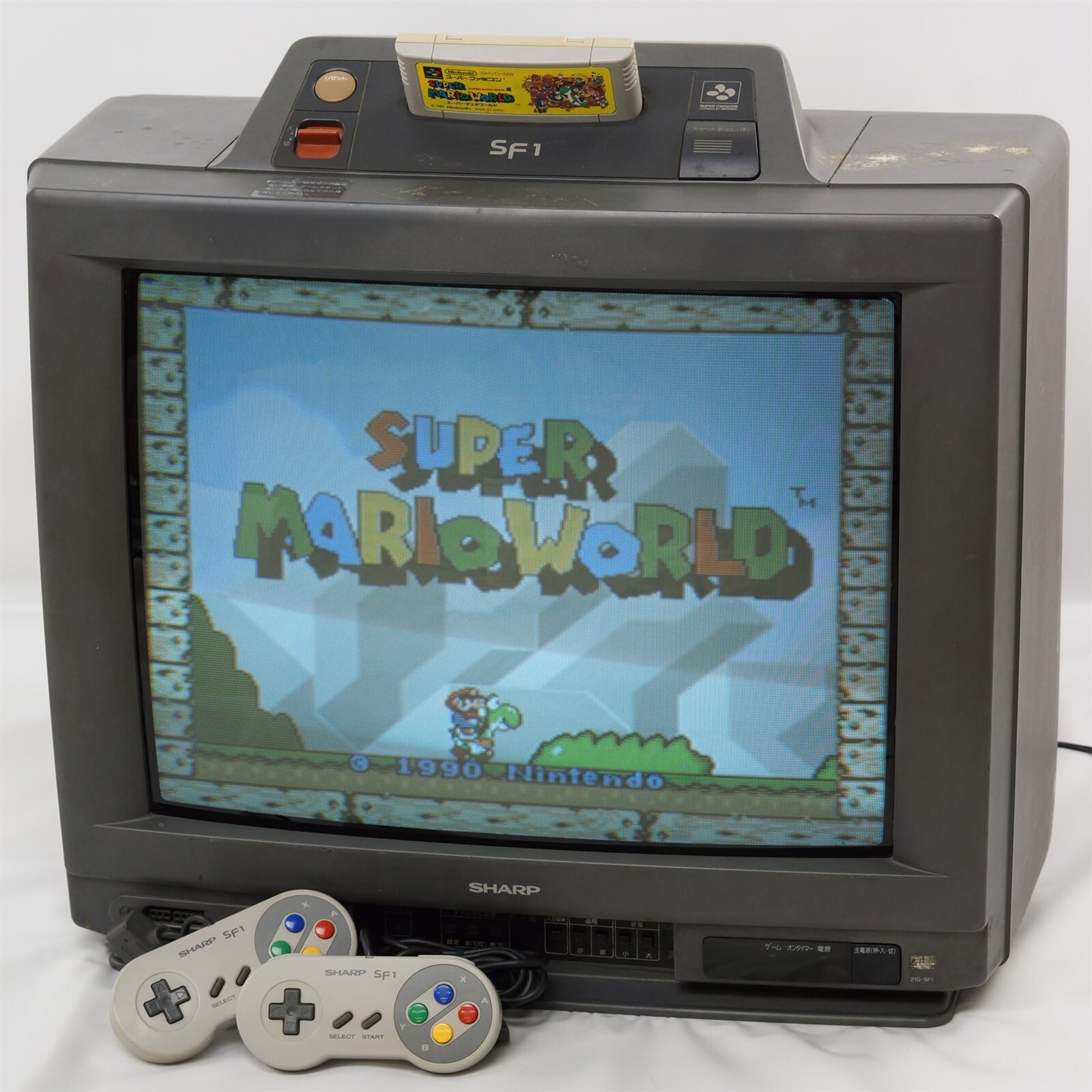 SHARP SF-1 Console System Super Famicom Color TV 21inch 21G SHARP SF-1 Console System Super Famicom Color TV 21inch 21G