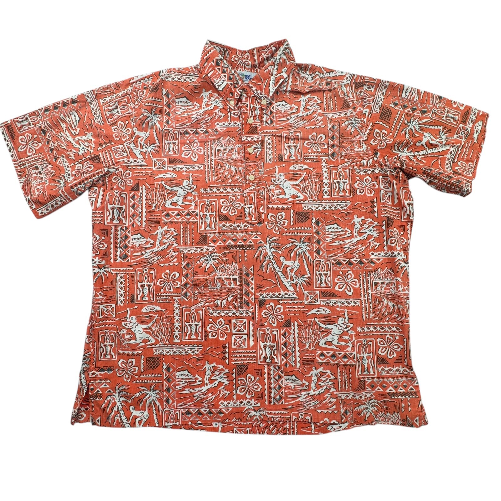 トップス 90s reyn spooner pullover hawaiian shirt Vintage Reyn Spooner Super Rare GTE Hawaiian Telecom NEW