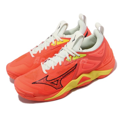 

Мужские волейбольные кроссовки Mizuno Wave Momentum 3 оранжевый черный желтый V1GA2312-02, Wave Momentum 3