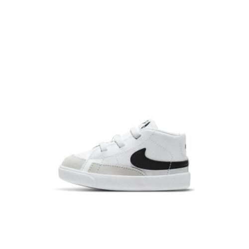 [DA5536-100] Пинетки для детской КРОВАТКИ Nike BLAZER БЕЛЫЙ ЧЕРНЫЙ