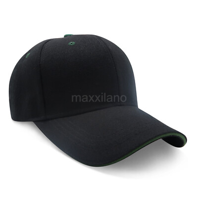 Baseball Caps Plain Sports Cap Adjustable Visor Hat Polo Style Men Trucker Hats