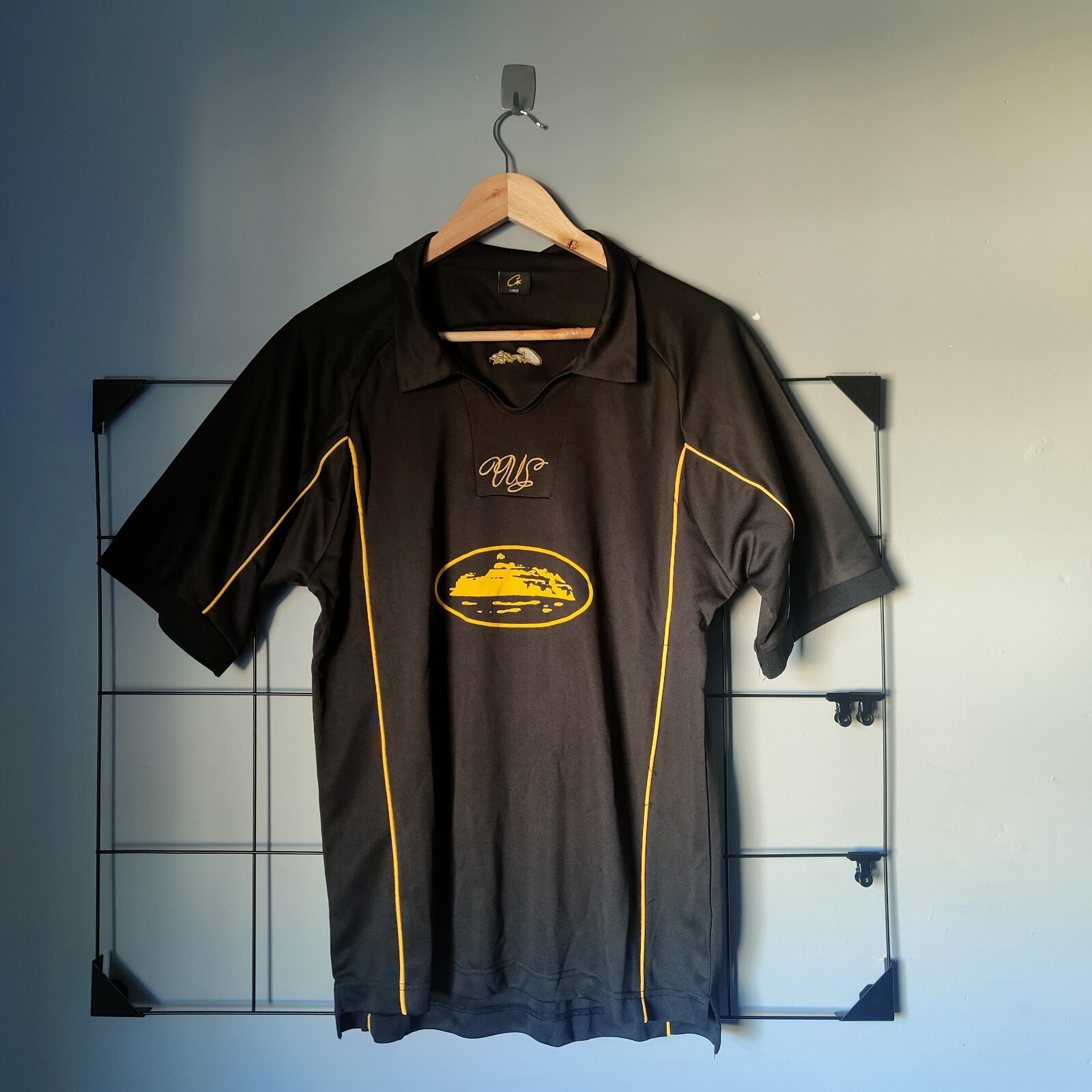 ウェア Corteiz Talismo Football Jersey - Black Corteiz