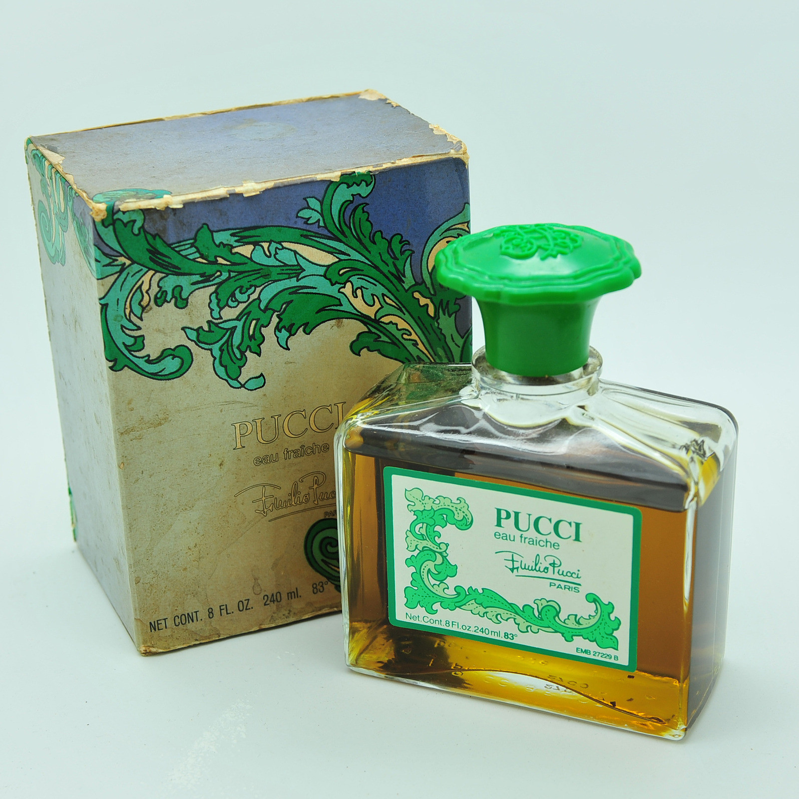 EMILIO PUCCI エミリオ プッチ ヴェルデ072 EDT 50ml Emilio Pucci Eau Fraiche 8 oz Eau de Toilette splash Vintage