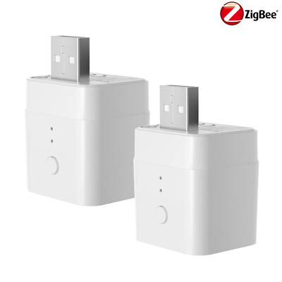 SONOFF ZBMicro Zigbee Smart USB Outlet,5-22V DC Outlet Timer Smart Switch 2 Pack