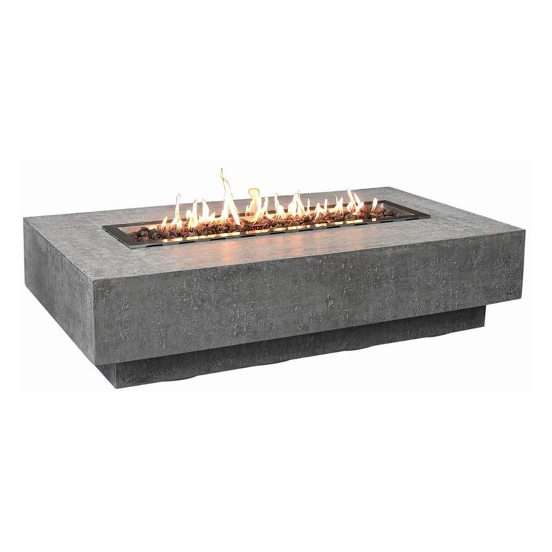 Elementi Manhattan 56 In Concrete Outdoor 45,000 BTU Natural Gas