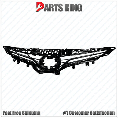 For 2021 2022 Toyota Camry LE XLE Front Bumper Upper Grille Assembly Black