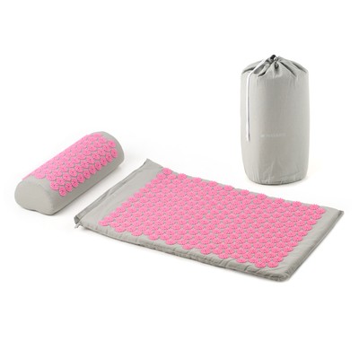 Set de masaje de acupresión esterilla y almohada acupuntura para aliviar dolor