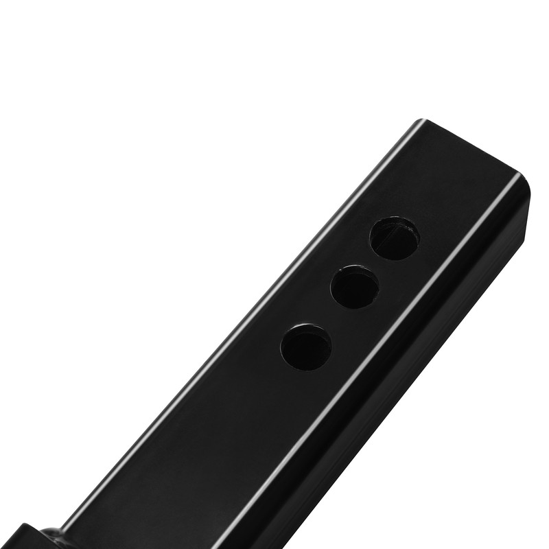 Dual 2" Trailer Hitch Receiver Rise Drop Extender Adapter Tow Truck 4000LB Black