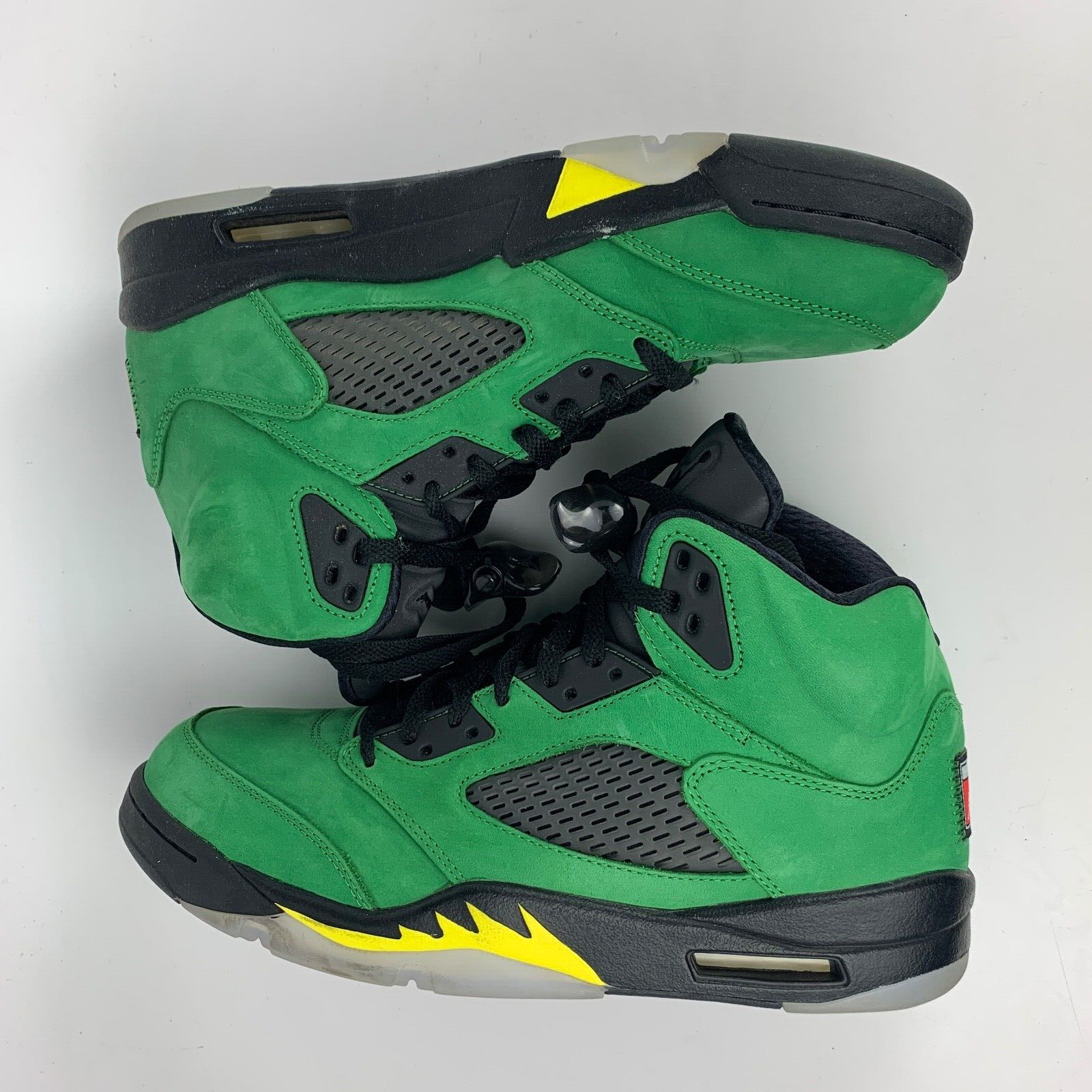 

Мужские кроссовки Nike Air Jordan 5 Retro SE Oregon Green Yellow Black CK6631-307 10,5, Зеленый, Air Jordan 5