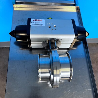 Tru-flo / Assured Automation KBFYCSEP8SC Sanitary Butterfly Valve 4'' w/ Actuator