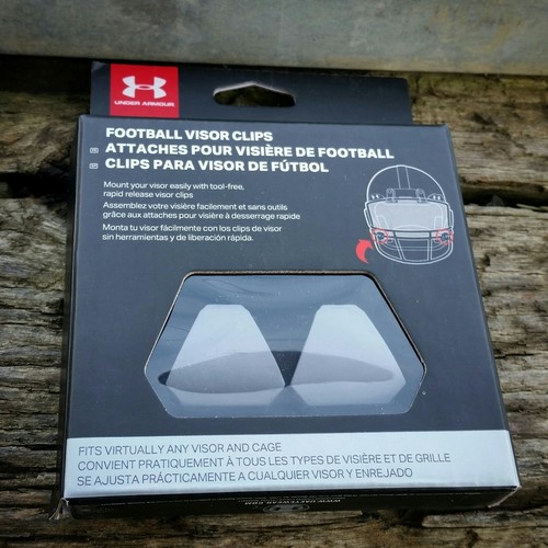 Light Grey - BRAND NEW UNDER ARMOUR FOOTBALL VISOR QUICK RELEASE CLIPS