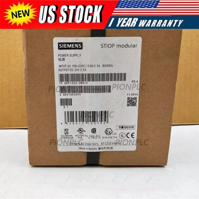 New Siemens 6EP1332-2BA10 SITOP 60 W Stabilized Power Supply 6EP1 332-2BA10