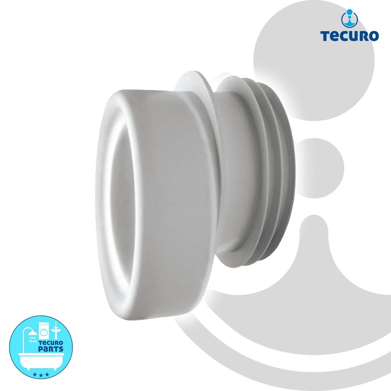 Tecuro Wc-Ablauf-Anschlussstutzen, Exzentrisch, Ã 90/110 Mm