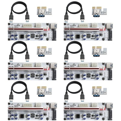 MZHOU PCI-E 1X to 16X Riser Card - Graphics Extension Powered Riser Adapter Card
