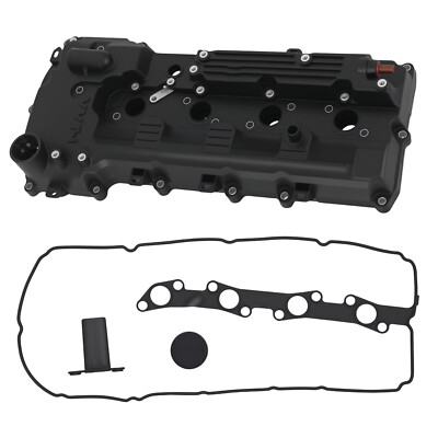 Engine Valve Cover w/ Gasket Black for Toyota Tacoma 2.7L l4 DOHC 2016-2021